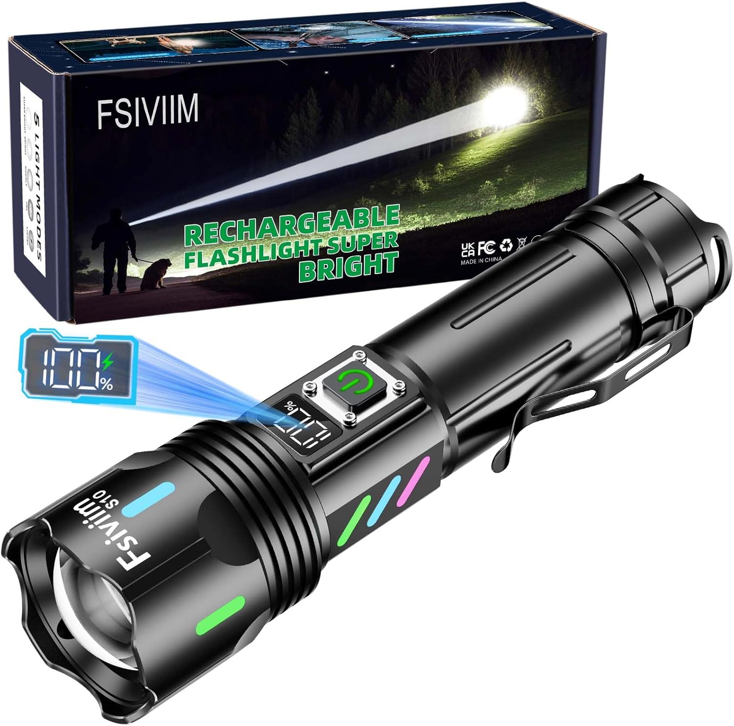 Lampe torche ultra puissante compacte