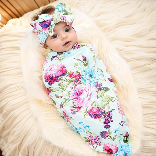 Miniatura 10 de Galabloomer Conjunto de diadema para recién nacido con diseño de flores para bebé (blanco y amarillo, flor pequeña)