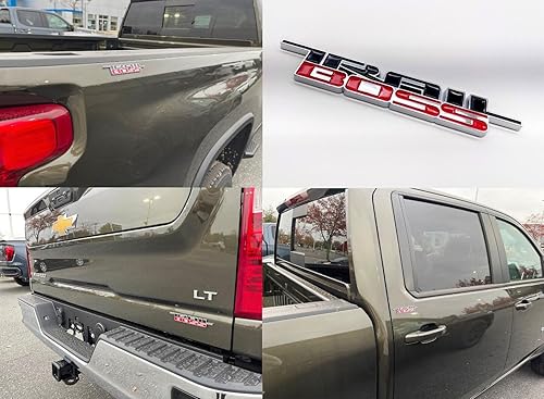 Miniatura 5 de Emblema de Trail Boss 2019-2024 Placa de identificación 3D de repuesto para Silverado 1500 2500 HD (cromado)