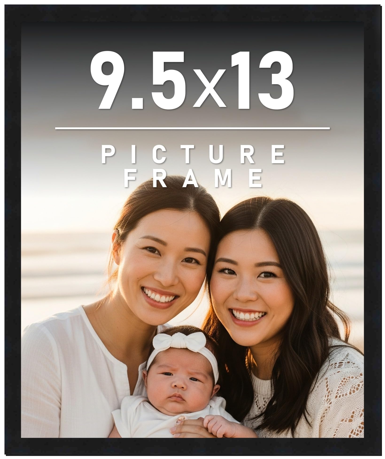 Amazon.com - 9.5x13 Frame Black Picture Frame - Complete Modern