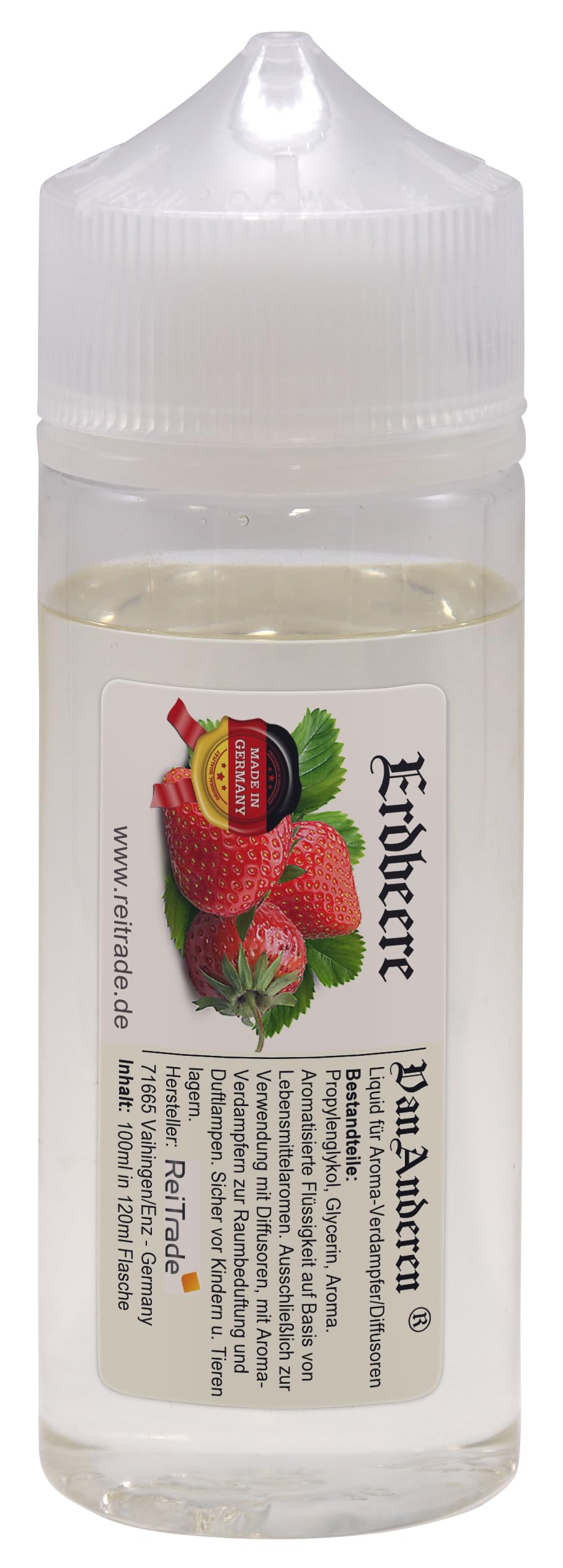 100 ml VanAnderen Liquid fr Aroma-Verdampfer und Diffusoren in  Chubbyflasche Erdbeere: Amazon.de: Elektronik & Foto