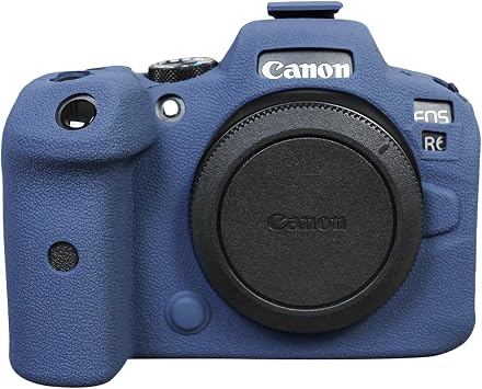 Rieibi EOS R6 R6 Mark II Camera Case, Silicone Camera Protective Case for Canon eos R6 R6 Mark II Digital Camera - Blue