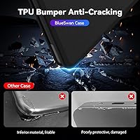 Vista 3 de BlueSwan Funda rígida antigrietas compatible con MacBook Pro de 14 pulgadas M5 2026 2025-2021 Release M4 M3 M2 M1 Pro/Max Chip, antihuellas