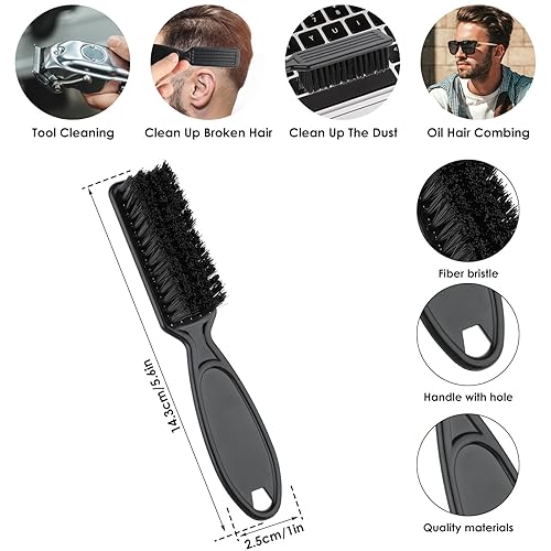 Miniatura 3 de 2 cepillos para cortar el pelo, negro, 5.9 x 3.9 x 1 pulgada, eliminación de pelo sin esfuerzo, fácil limpieza de recortadora, unisex, usuarios
