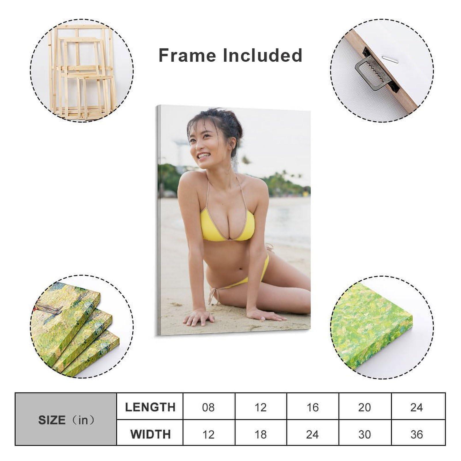 Amazon.co.jp: 小島瑠璃子写真セクシービキニ水着かわいい壁の絵