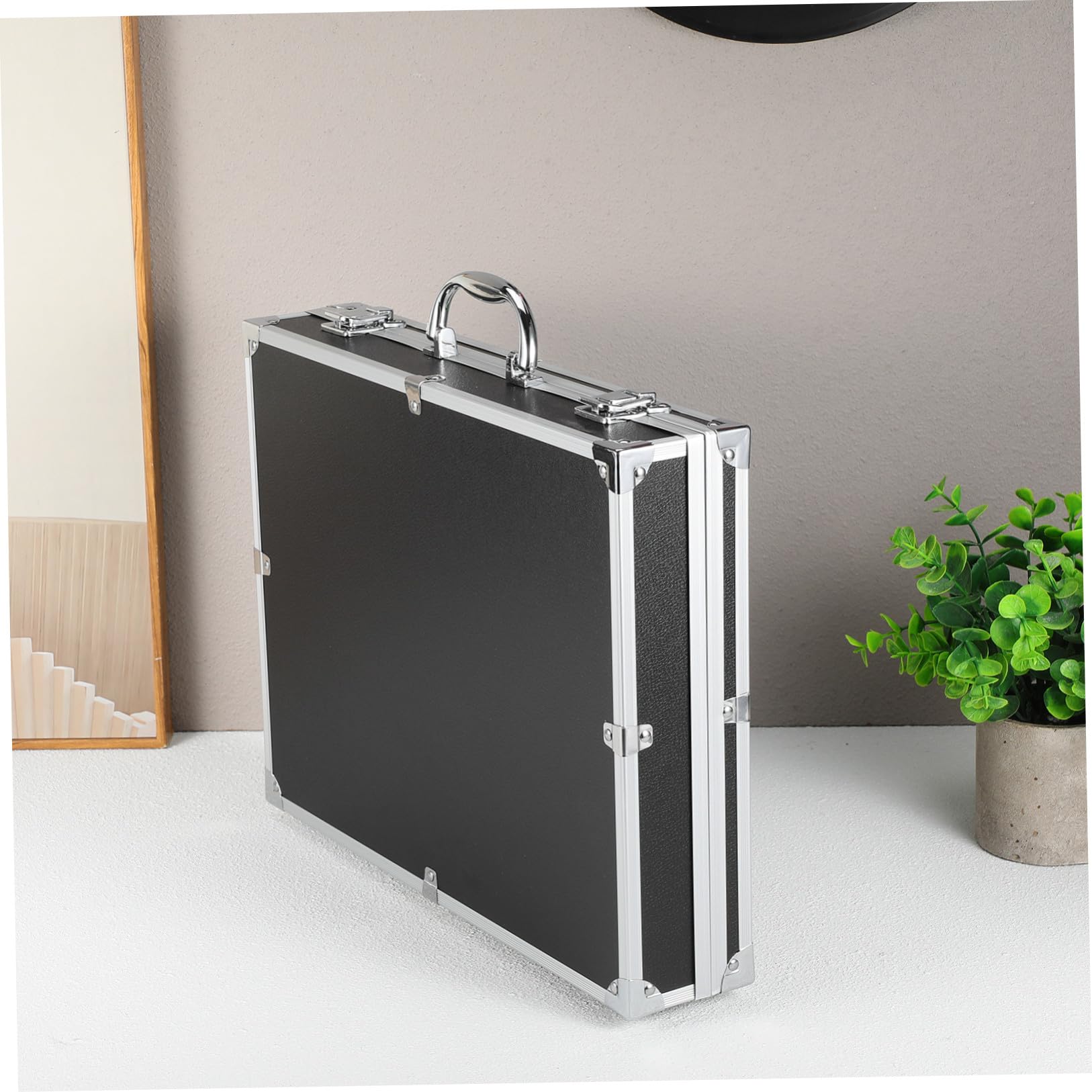 iplusmile Valigia Portatile in Lega di Alluminio Serratura, Grande Capacità, Design Compatto e Resistente, per Officina e Garage