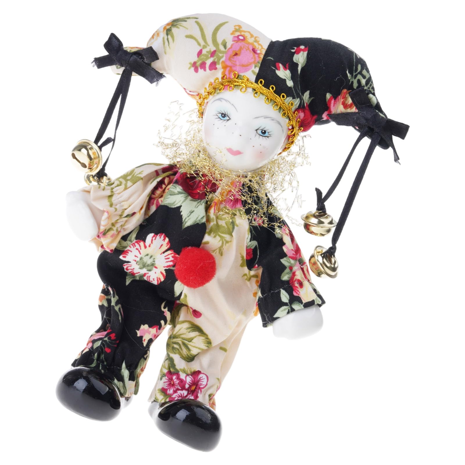 YUGSHNKFC Inch Porcelain Clown Doll for Decoration and Collection Doll Model for Display and Gift Valentine Unique Clown Figurine