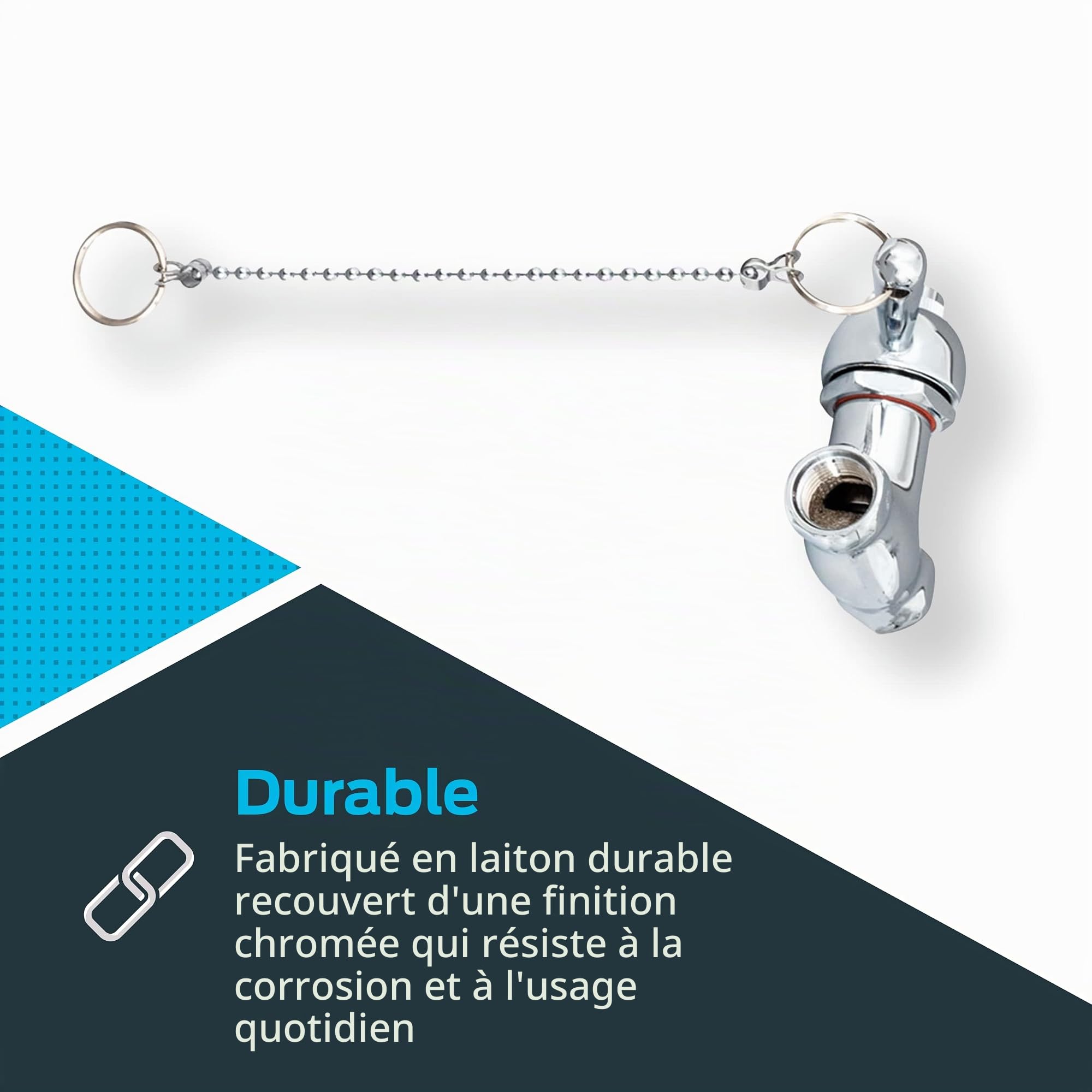 EZ-FLO 10789 Robinet de douche à chaîne à fermeture automatique
