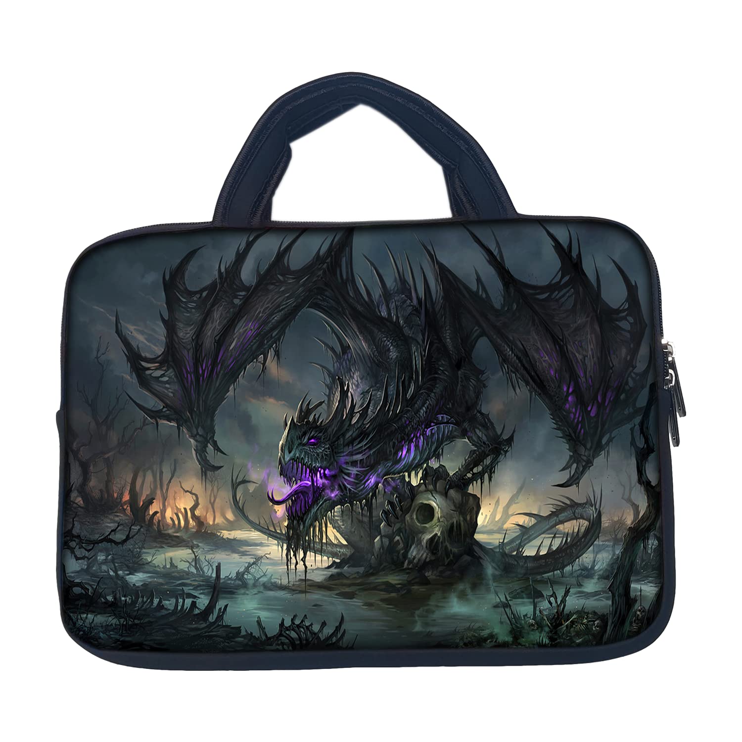 TheSkinMantra Skulled Dragon Chain Laptop Sleeve Bag with Handle Compatible for Screen Size 14.1 inches Laptop/Notebook 14.1 / MacBook pro 15 inch/MacBook pro 16 inch/Chrombook 14.1 (B0BSRZZFXV) Amazon Price History, Amazon Price Tracker