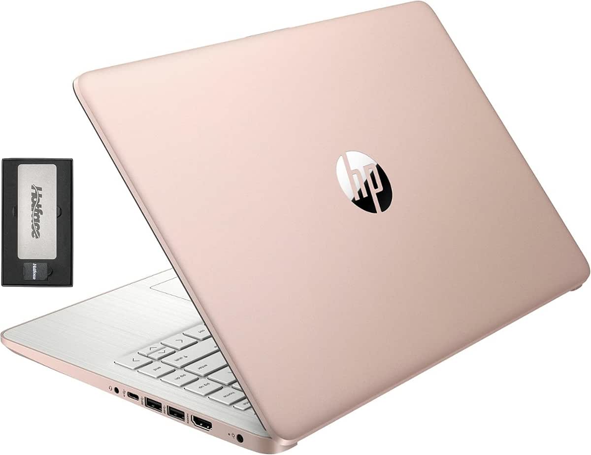 HP Stream 14&#34; HD BrightView Laptop, Intel Processor N150, 16GB RAM, 416GB Storage (128GB eMMC + 288GB Docking Station Set), Intel UHD Graphics, 720p Camera, Wi-Fi, 1 Year Office 365, Win 11 S, Gold