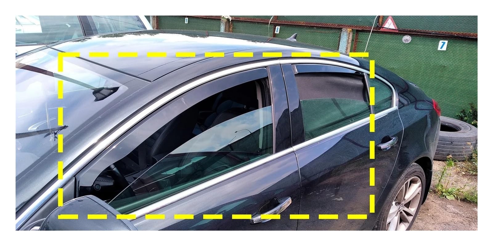 Visera Ventana Coche para Vauxhall para Opel Insignia A Mk1 G09 2009-2017 4 Uds Ventana Delantera Viento Lluvia Deflectores Solares Lámina Protectora
