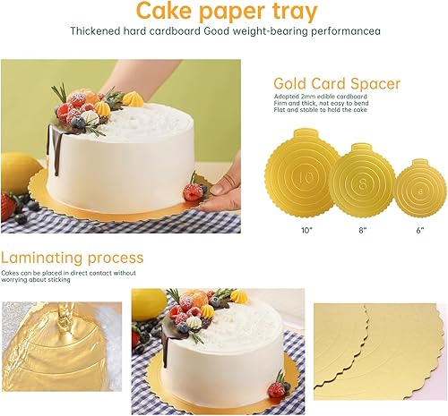 Miniatura 8 de Soporte giratorio redondo de aluminio de 12 pulgadas para decoración de pasteles, tocadiscos para tartas, soporte giratorio para tartas, pasteles y