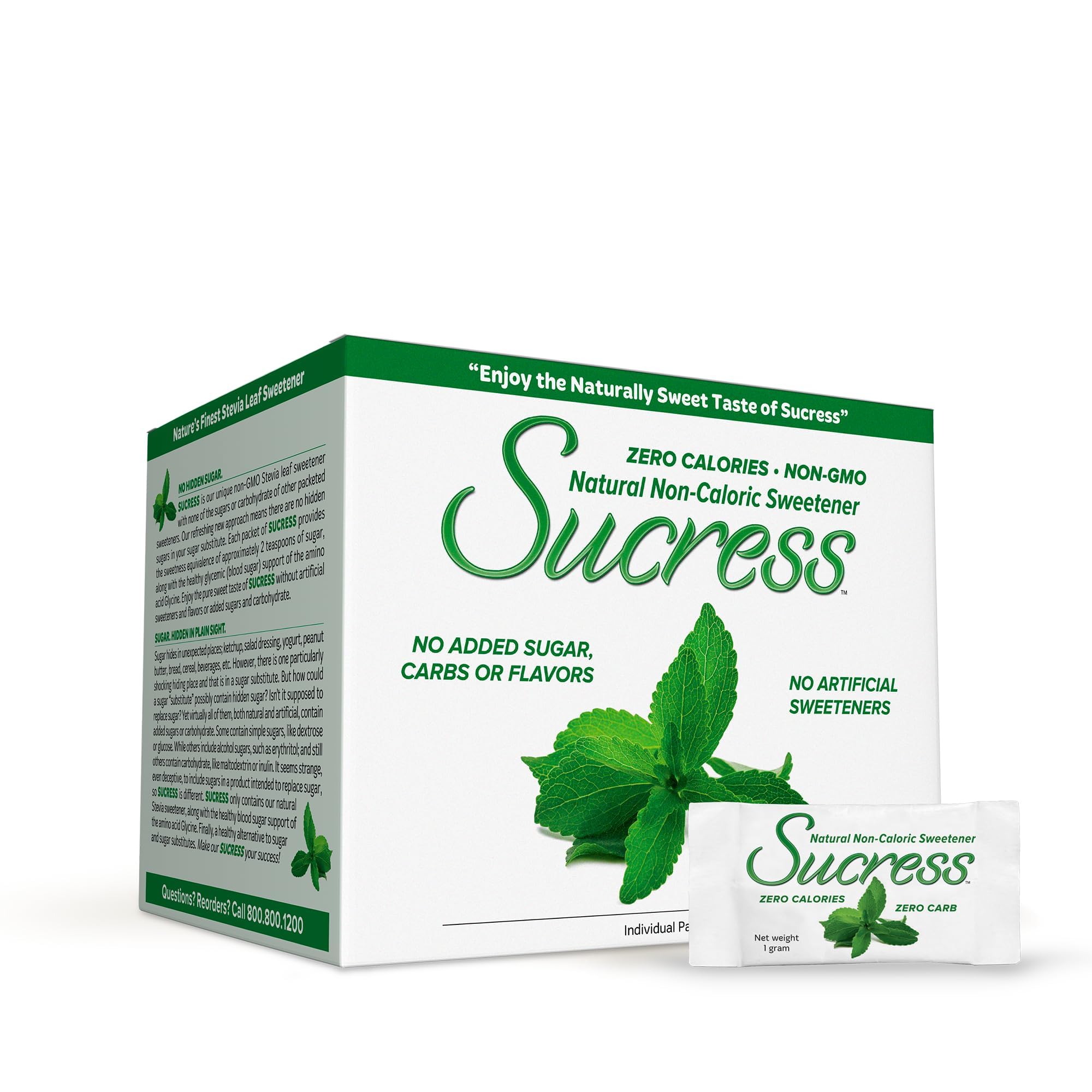 Andrew Lessman ProCaps Sucress® Stevia Sweetener, 100 Packets 100 Count (Pack of 1)