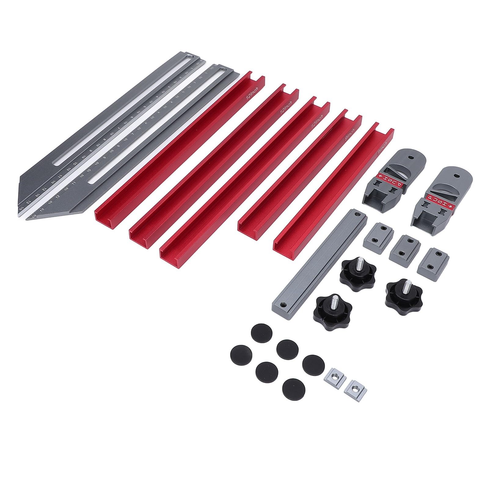 Stair Tread Gauge Tool, Aluminum Alloy 45.47 to 149.61cm, Multifunctional Measuring Jig with CNC Anodized Appearance - Image 4