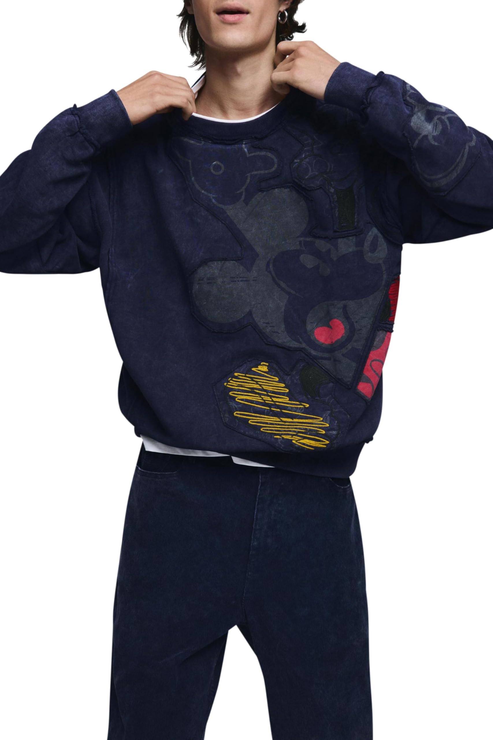 Desigual Sweat_Masterpiece Cutted Sweatshirt Uomo