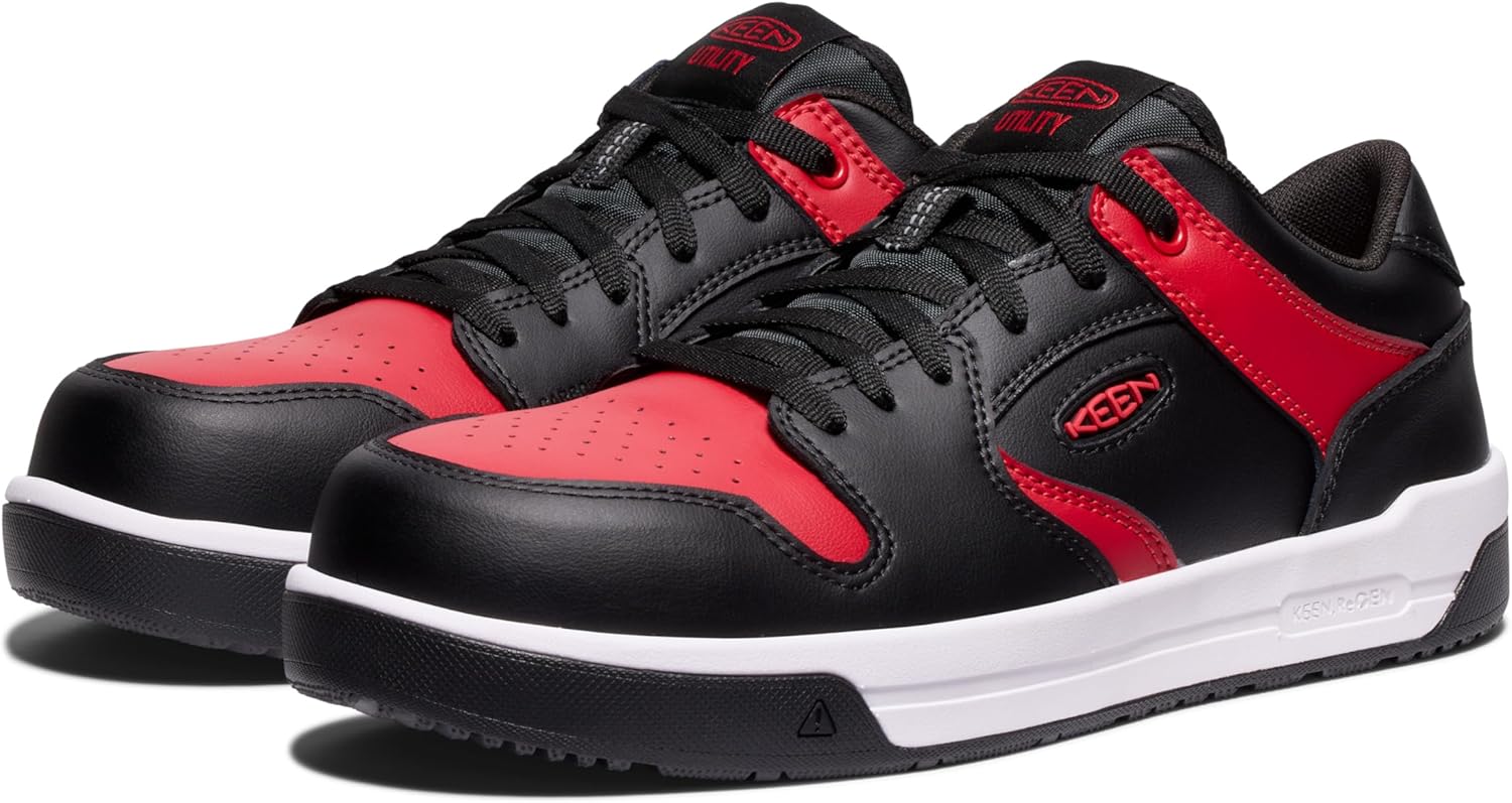 KEEN Utility Mens Overton Low Height Composite Toe Lightweight Durable Work Sneakers - Image 2