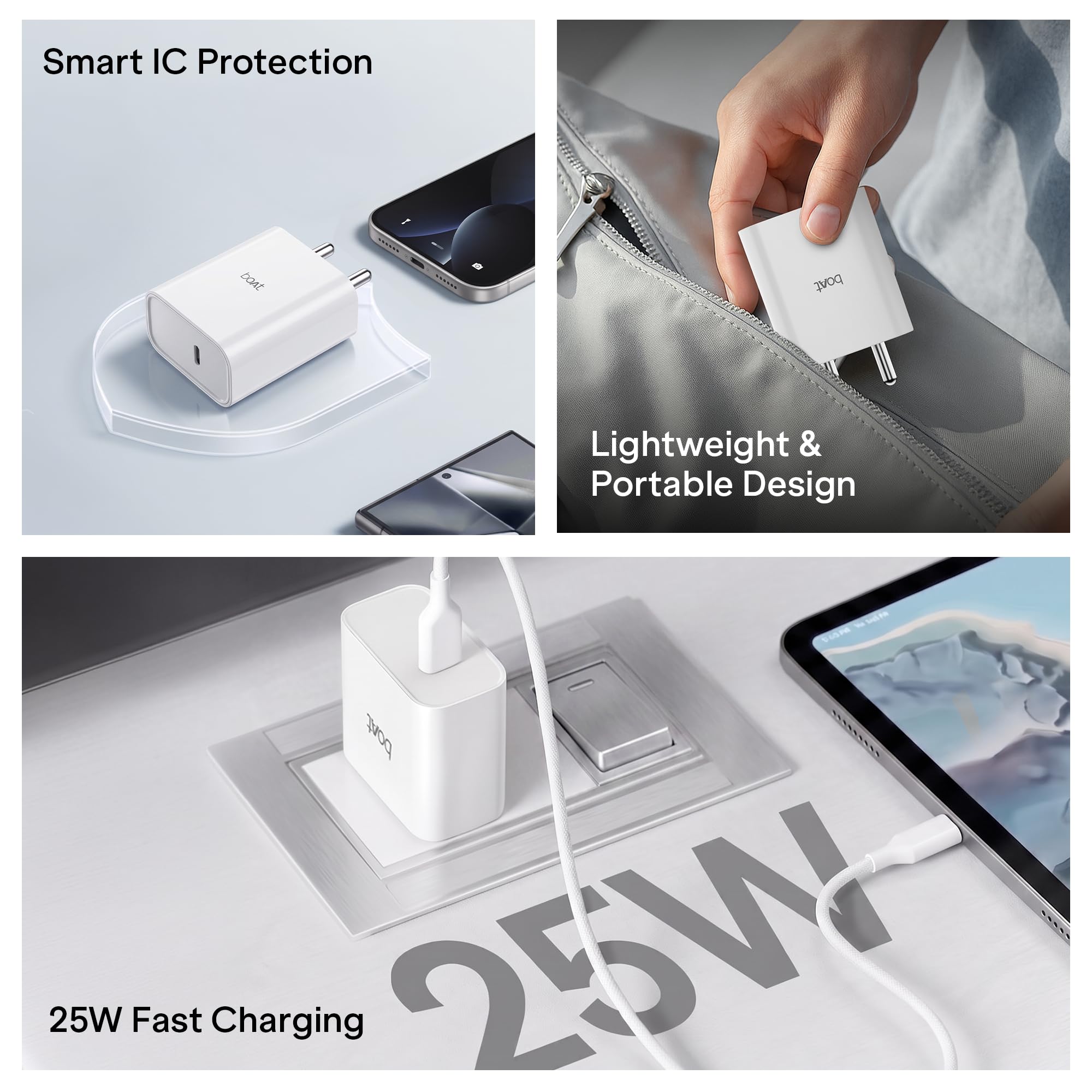 boAt 25W Fast Charger - PD & PPS Charging -2