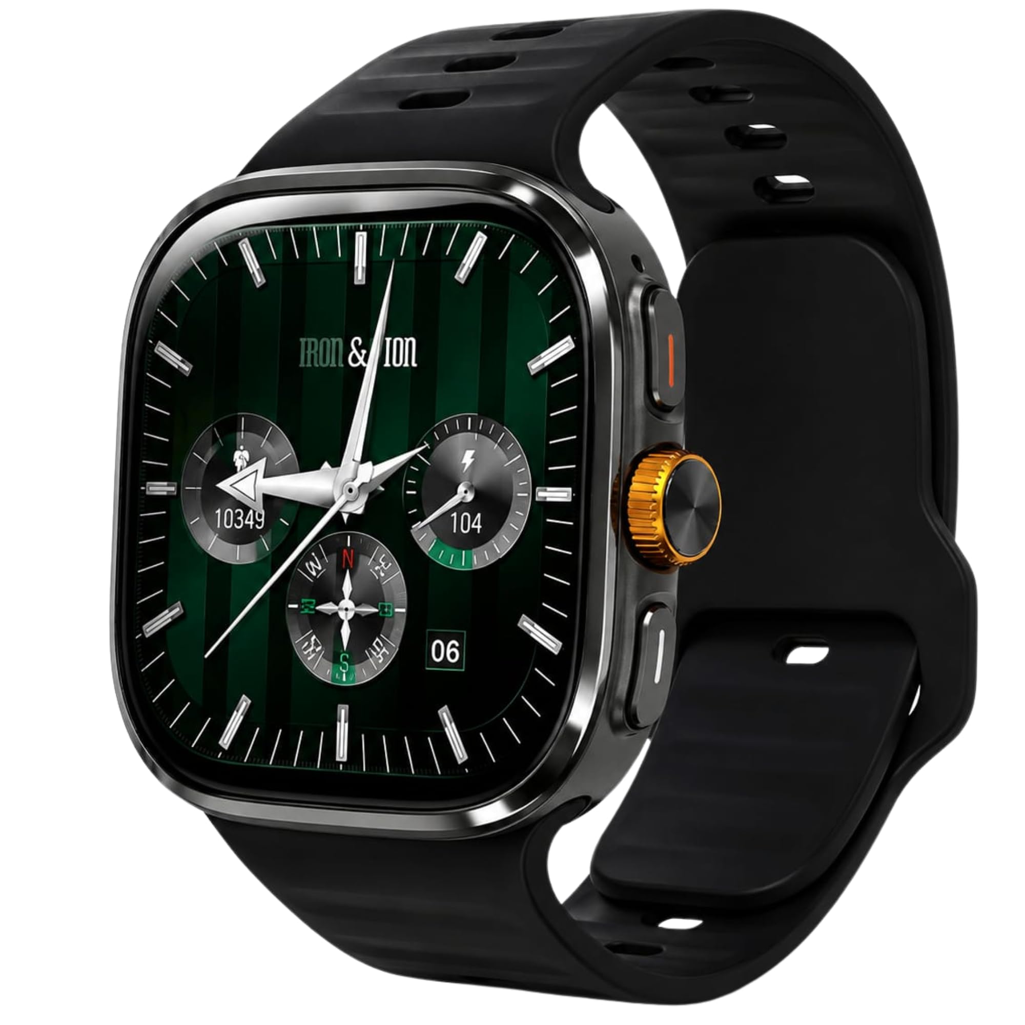 Premiums - Smartwatch Android da uomo e donna con SIM 4G, AMOLED Smart Watch con Play Store, Google Maps, fotocamera, GPS, Wi-Fi, chiamate Bluetooth, impermeabile, batteria da 1100 mAh, nero