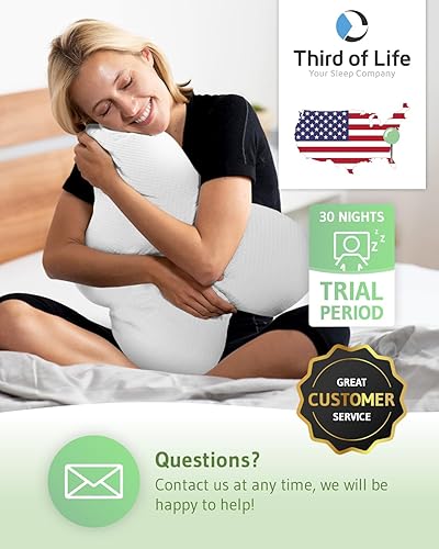 Miniatura 7 de Almohada para dormir lateral ACAMAR Aloe Vera  Soporte de espuma viscoelástica para aliviar el dolor  Funda de almohada para cuidado de la piel y