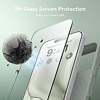 Vista 334 de GONEZ Funda de silicona para iPhone 15 Pro Max, compatible con Magsafe, protector de cámara + protector de pantalla, forro de microfibra suave Negro