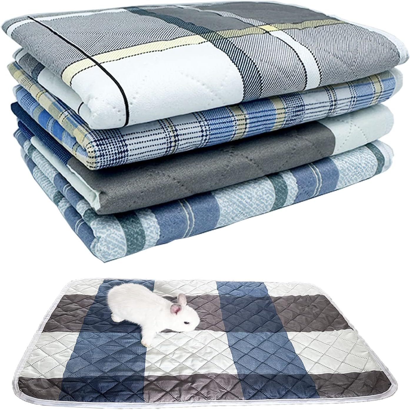 Amazon.com: WEWAYKGJ Rabbit Cage Liners, Guinea Pig Bedding Pads Bunny ...