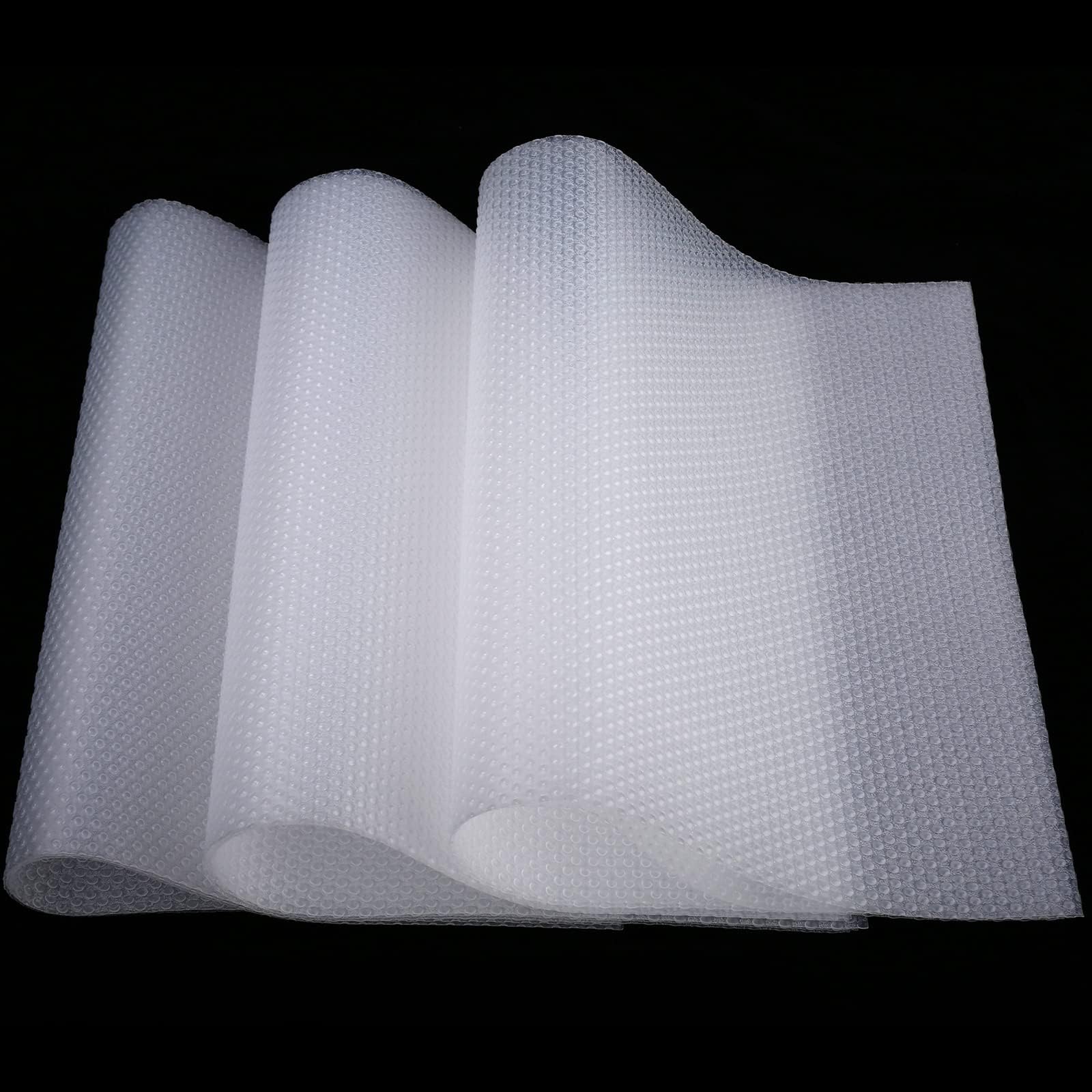 PSISO 8 PCS Refrigerator Mats, EVA Refrigerator Liners for Shelves Washable Can Be Cut Fridge Shelf Liner Waterproof Fridge Pads Mat Drawer Table Placemats (Clear)