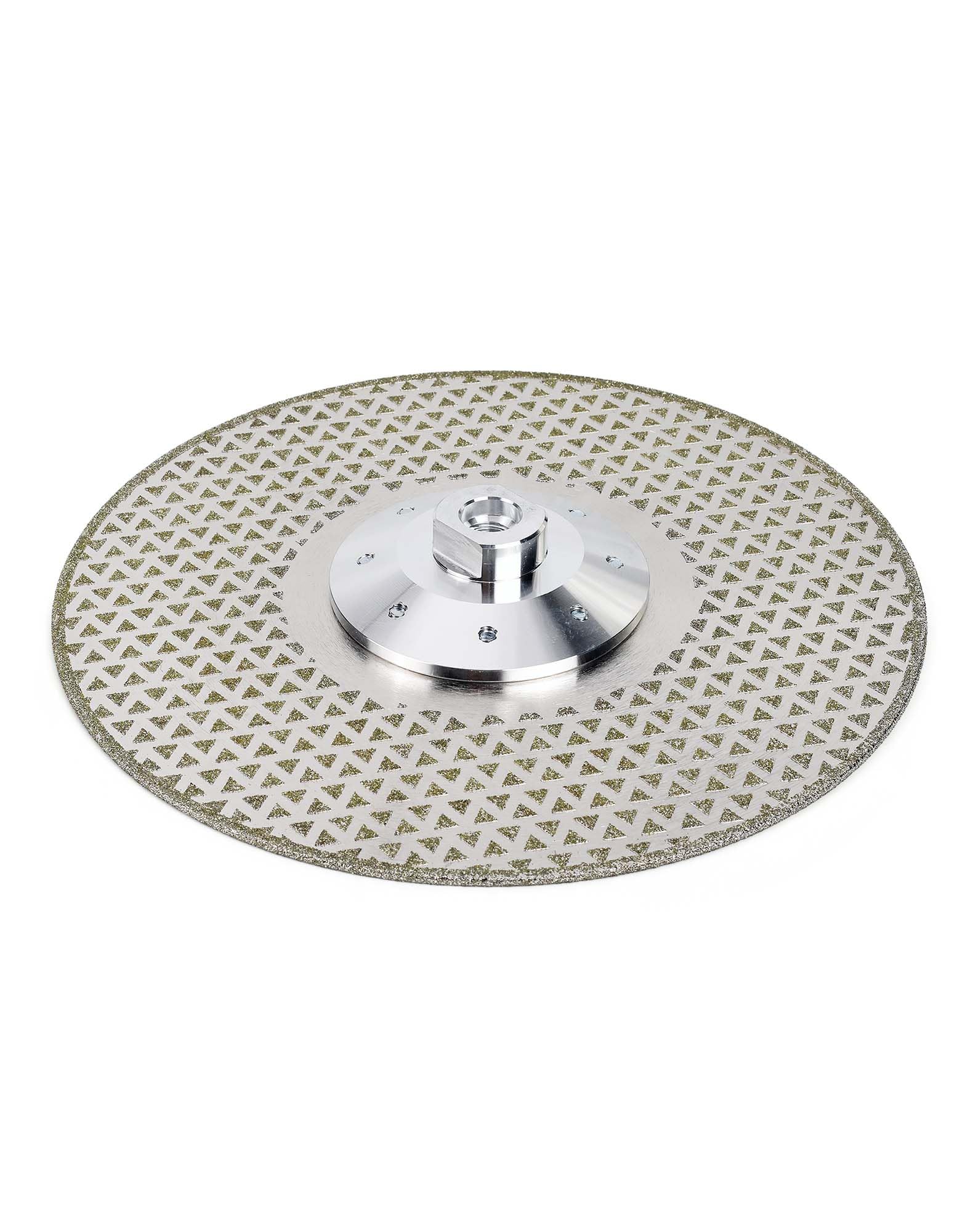 Disco diamantato da 230 mm con flangia M14, disco diamantato da 230 mm, doppia funzione 2 in 1, disco da taglio e mola ad alte prestazioni