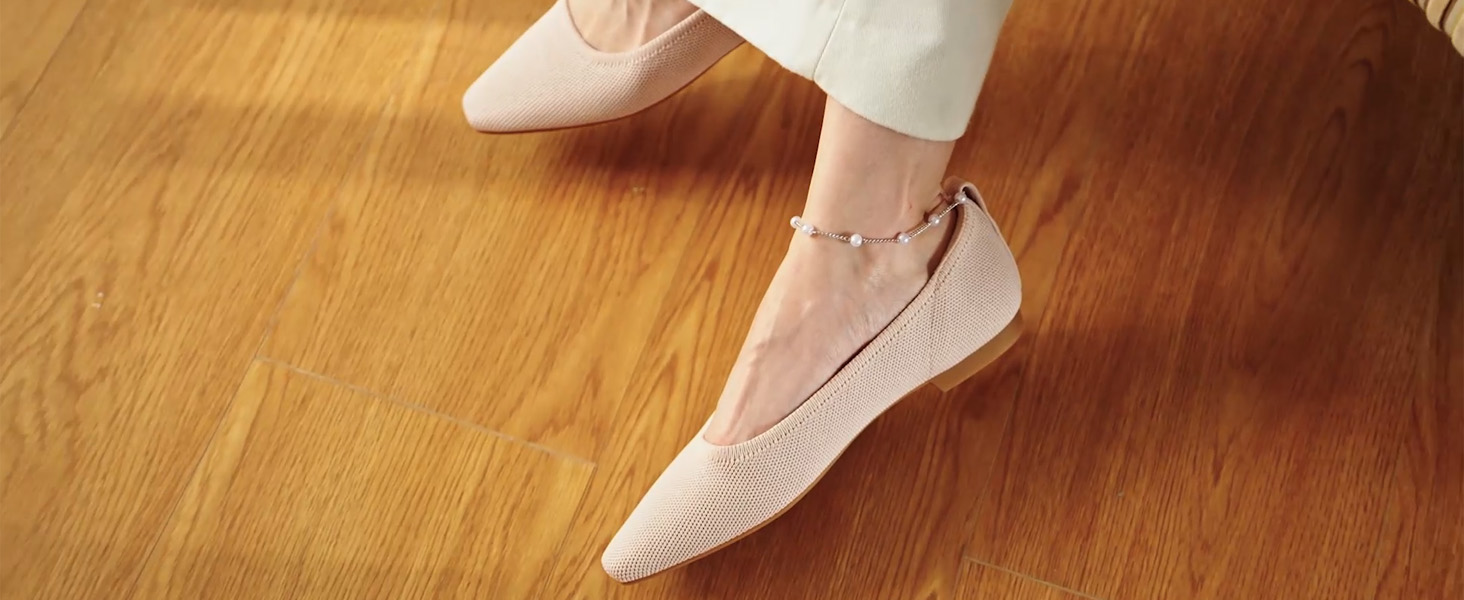Amazon.com | VIVAIA Kathleen Mini Square-Toe Elegant Flats | Flats