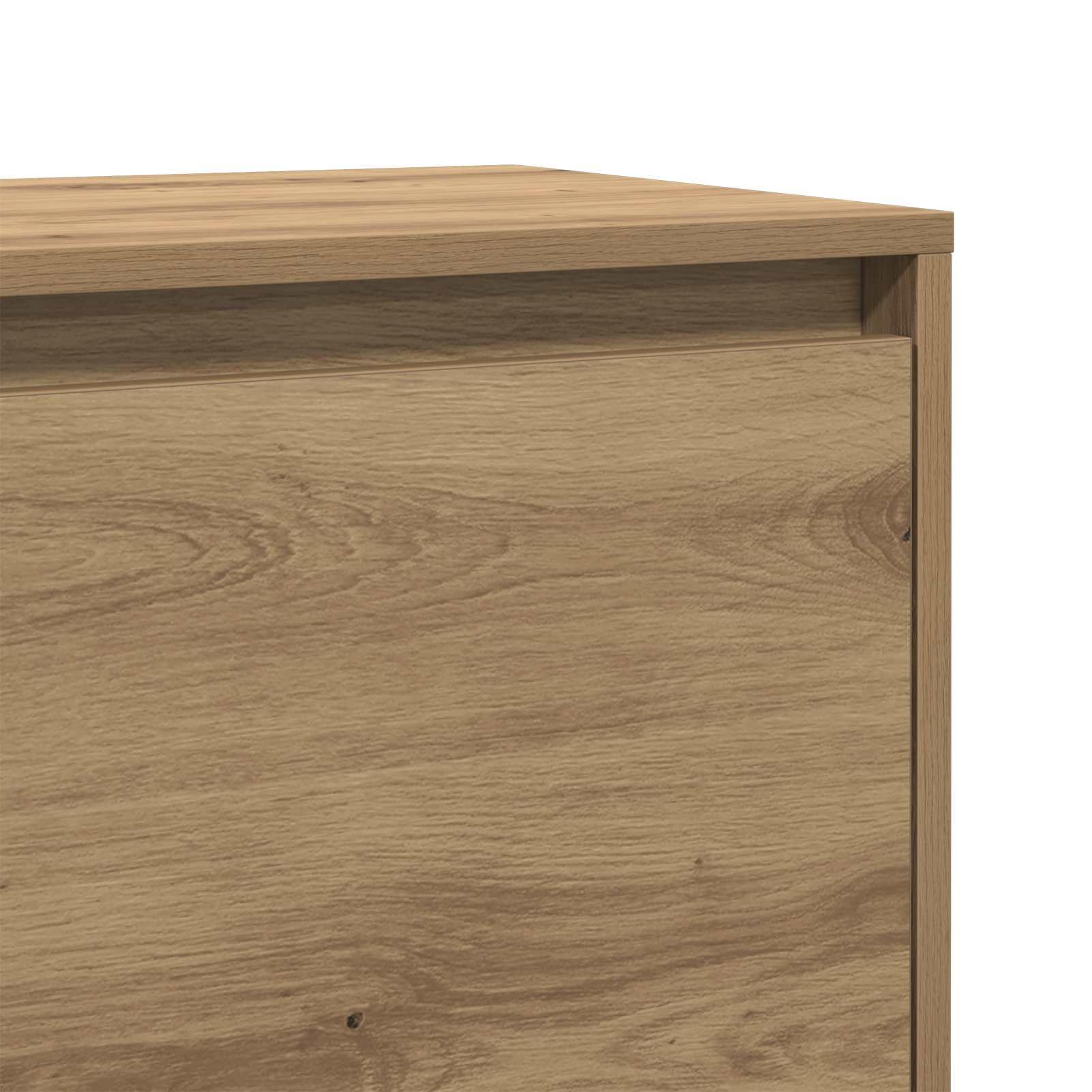 Nachttisch Artisan-Eiche 45x34x44,5 cm Holzwerkstoff | Rustikales Design aus langlebigem Holzwerkstoff, max. 60 kg Belastung, pflegeleicht mit feuchtem Tuch
