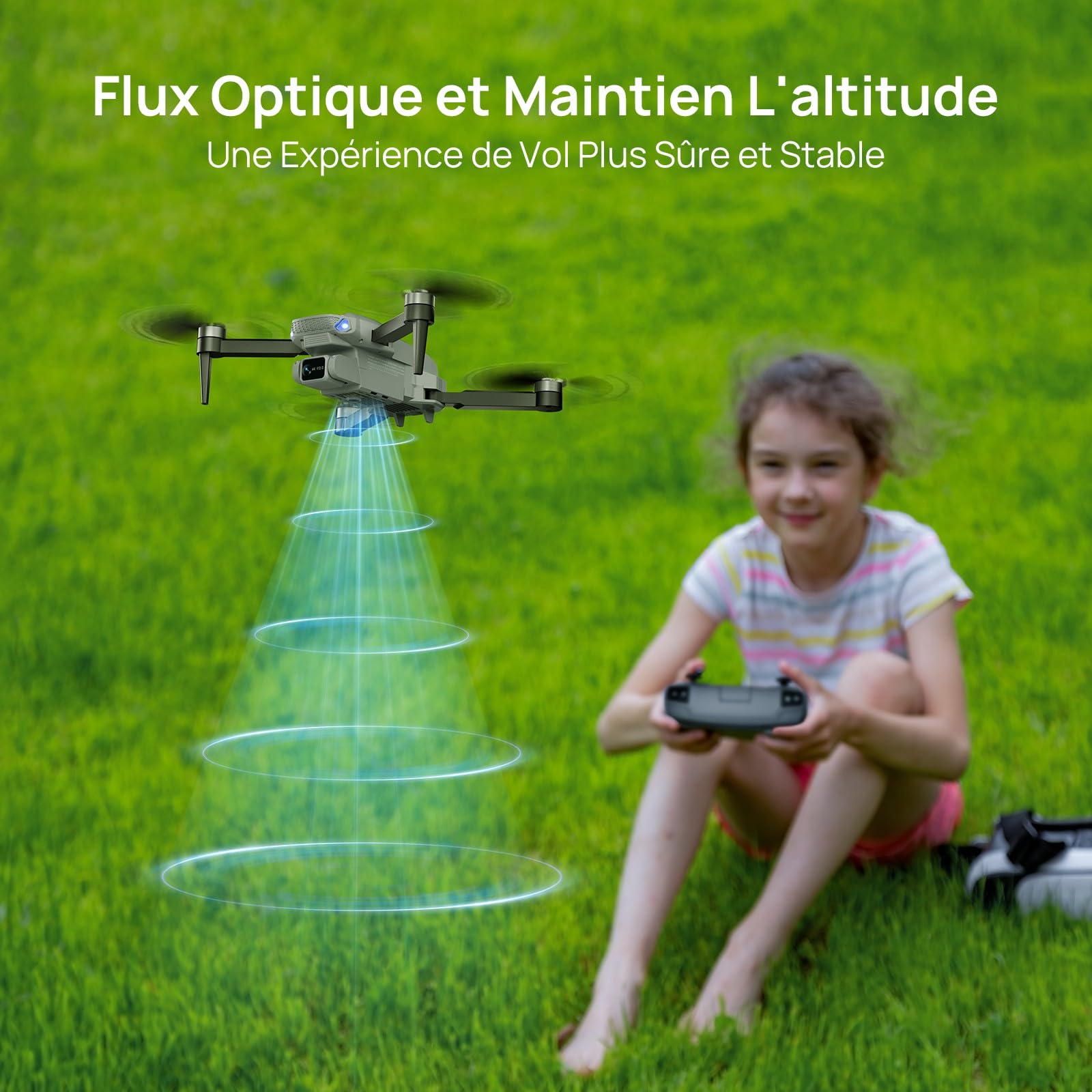 Ameta Drone avec Camera 4K UHD pour Adulte, S20 Lite Moteur Sans Balais FPV Mini Drone pour Debutant et Enfant avec Vol de 36min, Maintien D'altitude, Jouet Cadeau pour Hommes et Garcon, Moins de 250g