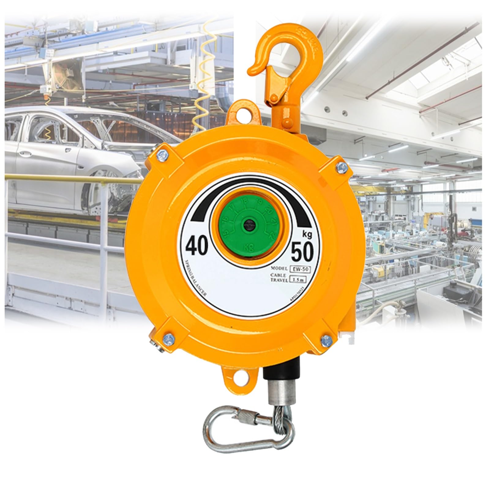 Bilanciatore A Molla Retrattile - Supporto Per Utensili Con Gancio Di Sicurezza - Foto 2