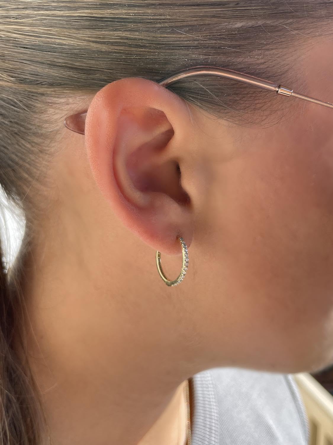 My Gold Damen Ohrringe Gold Mit Zirkonia Creolen Echtes Gelbgold Ø 18mm Damenohrringe Cordula MOD-05049