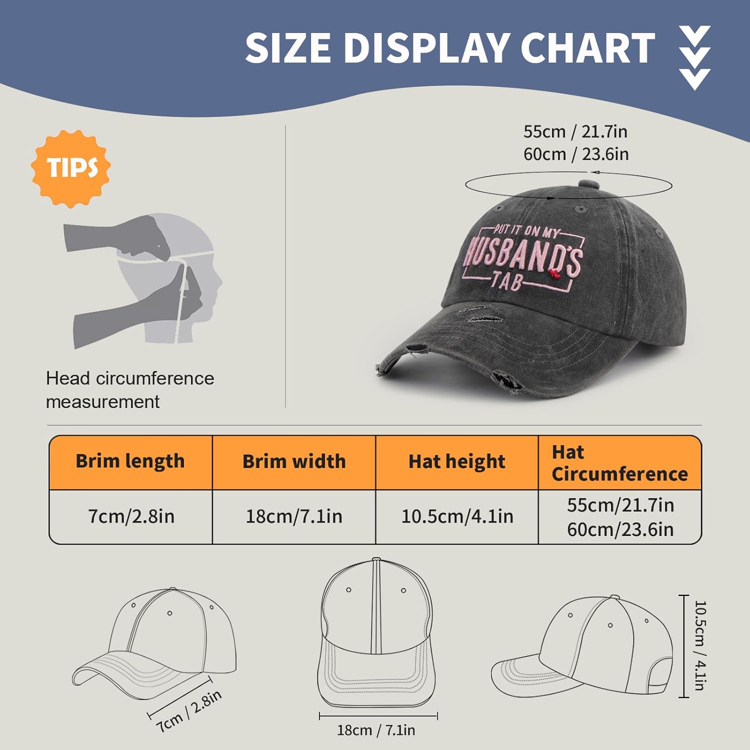 Funny Hats for Women Adults Humor Adjustable Embroidered Hat Baseball Cap Lady Golf Trucker Hats - Image 4