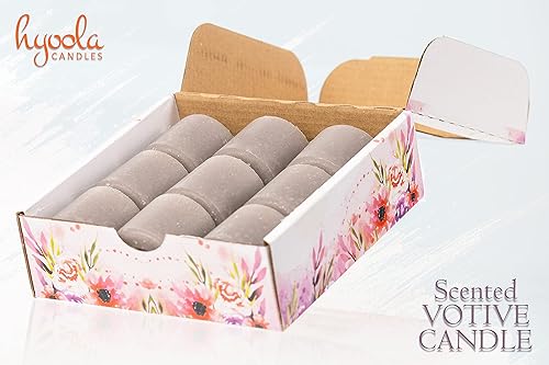 Miniatura 57 de HYOOLA Scented Votive Candles - Vanilla Votive Candles -12 Hour Burn Time - 9 Pack - European Made