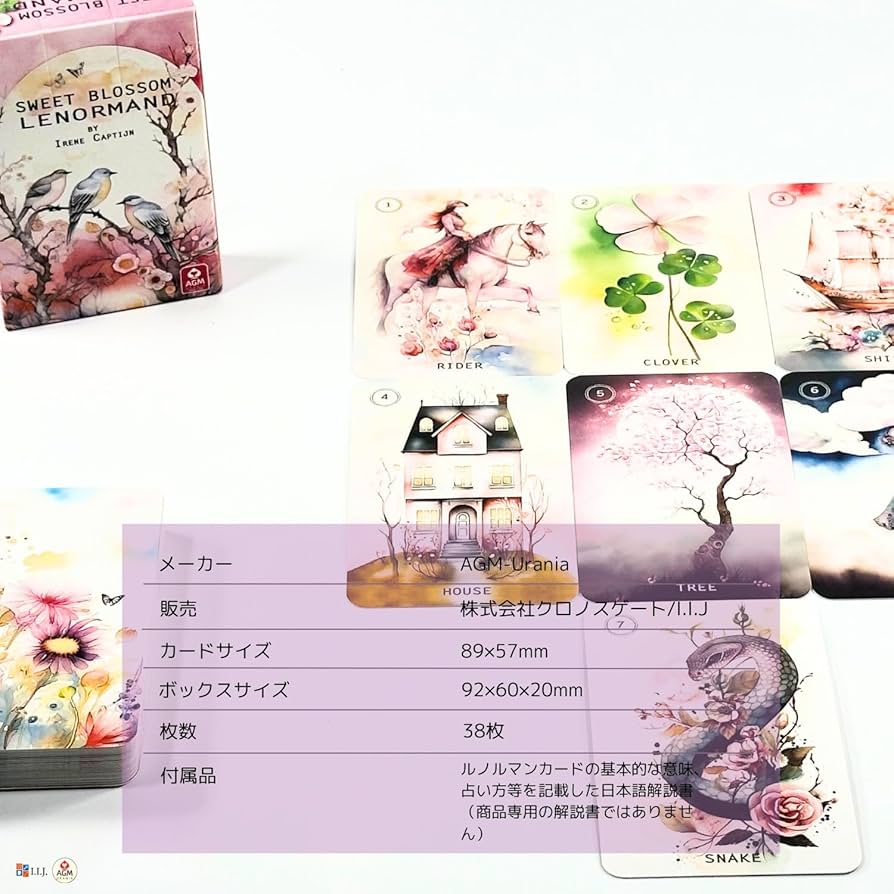 ルノルマンカード Amazon.co.jp: HANAMUKE LENORMAND ORACLE CARDS ルノルマン