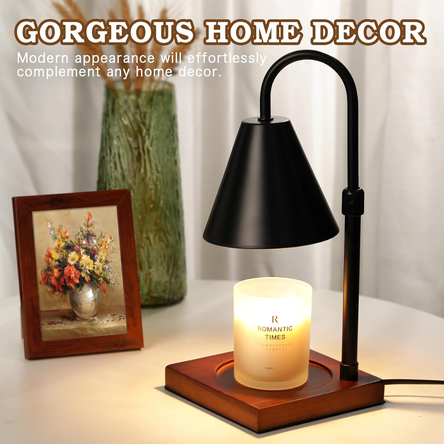 Candle Warmer Lamp with Timer Birthday Gifts for Women, Mom Gifts, Womens Gifts for Christmas, Aromatic Candle Holder for Vintage Home Decor