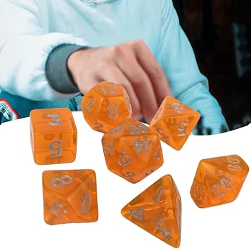 Small Multi-Sided Acrylic Dices Set Portable Polyhedral Dices Tiny Role Playing Table Game Dices For Men Women