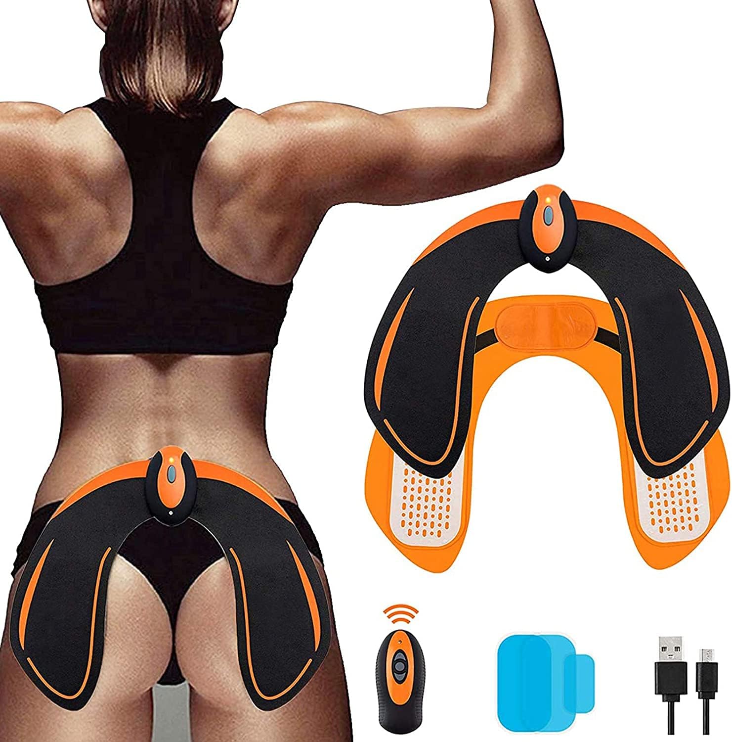 EGEYI Electric Hips Trainer,Muscle Stimulator,Electronic backside Muscle Toner, Smart Wearable Buttock Toner trainer For Men Women,pygal Slimming Machine
