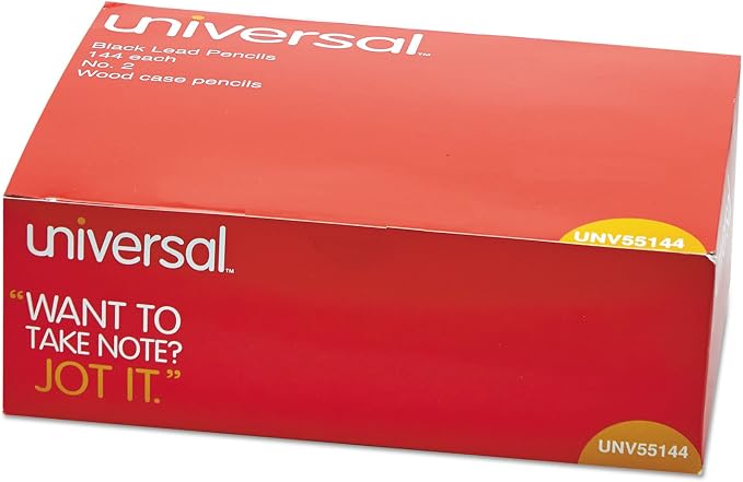 Universal 55144 Lápiz madera HB #2, amarillo, 144 unidades miniatura 6