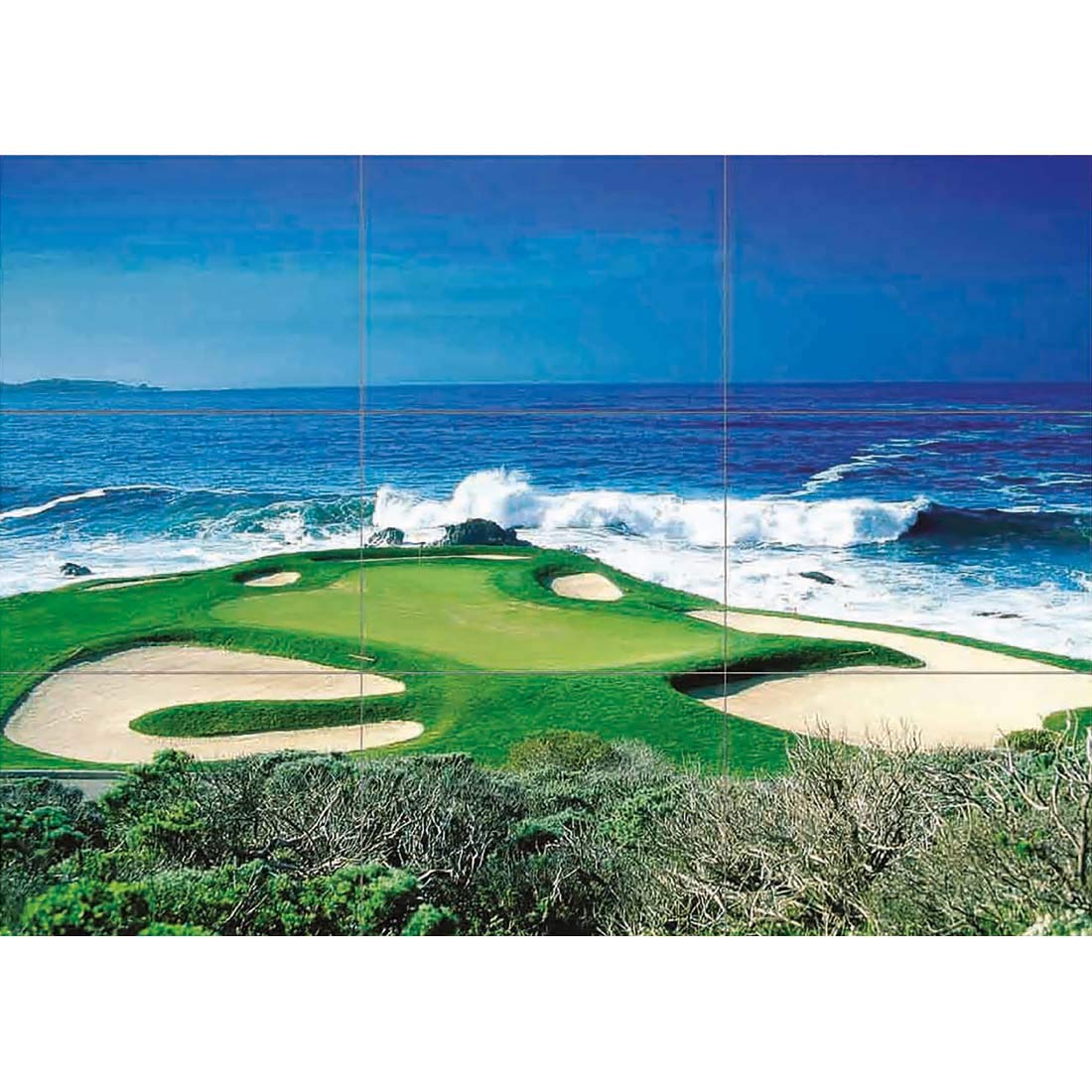 Doppelganger33 LTD Ocean Golf Course Scenic XL Giant Panel Poster Art Print (9 Sections)