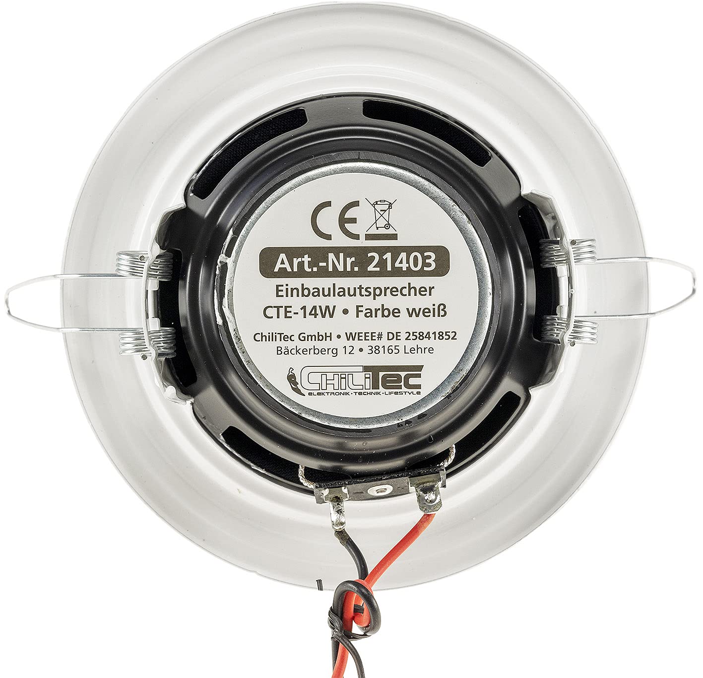 Haut-parleur de plafond 60W 135mm rond blanc haut-parleur intégré pour bureau cuisine salon home cinéma
