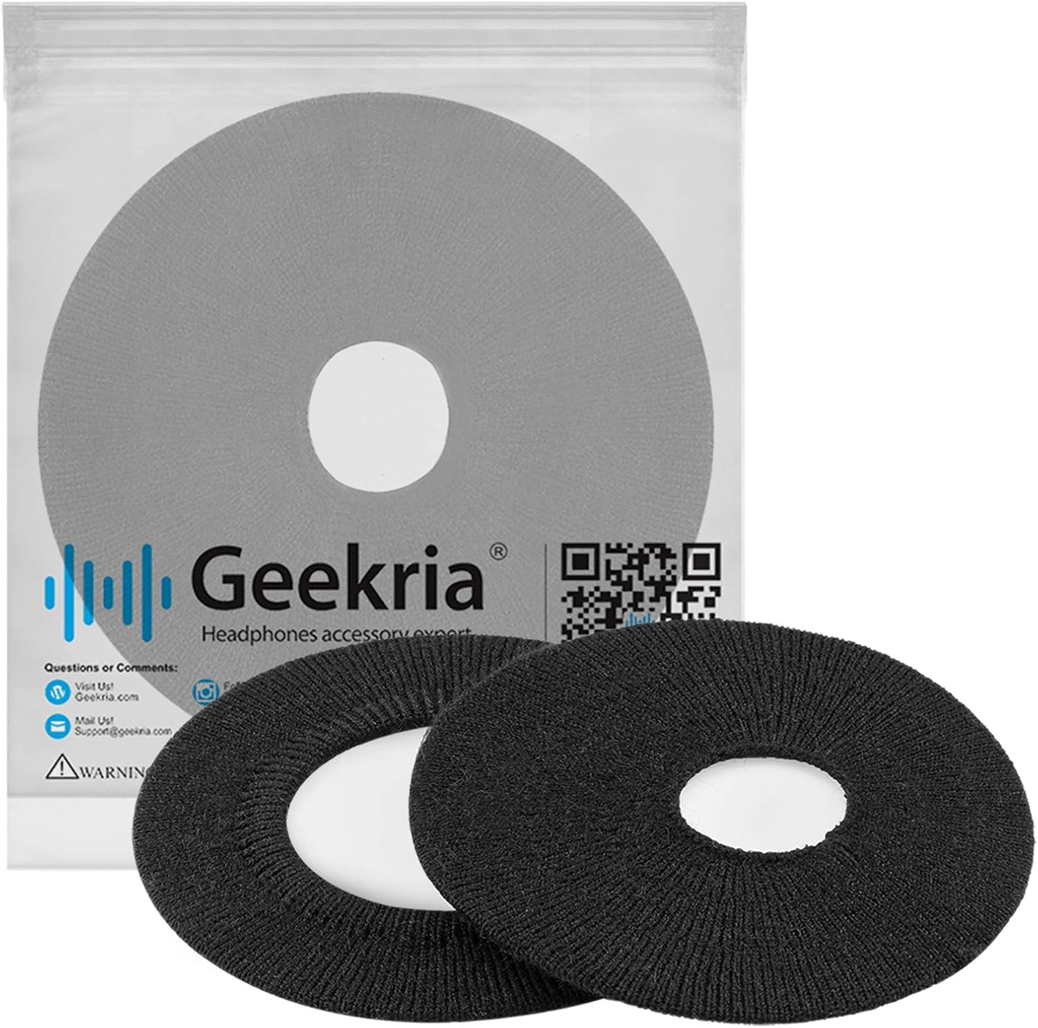 Geekria 2 works Knit Headphones Ear Covers, Product Safety Certified - Image 4