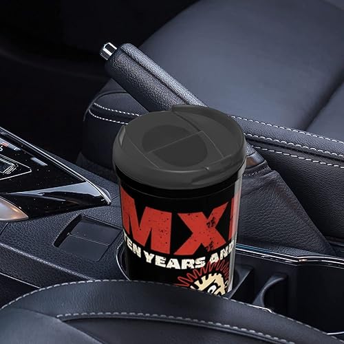 Miniatura 6 de Tazas de café de 12 onzas con banda M1xpx de doble capa aislada botella de agua con tapa, vaso de café para bebidas frías y calientes