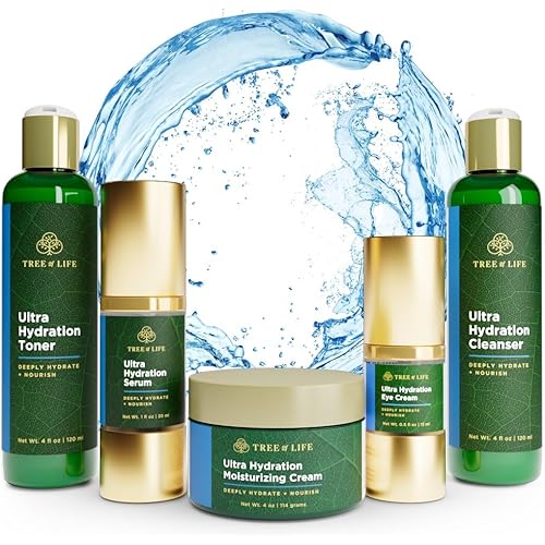 Tree of Life Beauty Ultimate Skin Care Set, Firming, Hydrating, Moisturizing, Complete Face Care Regimen - Ultra Hydration Collection 5pack