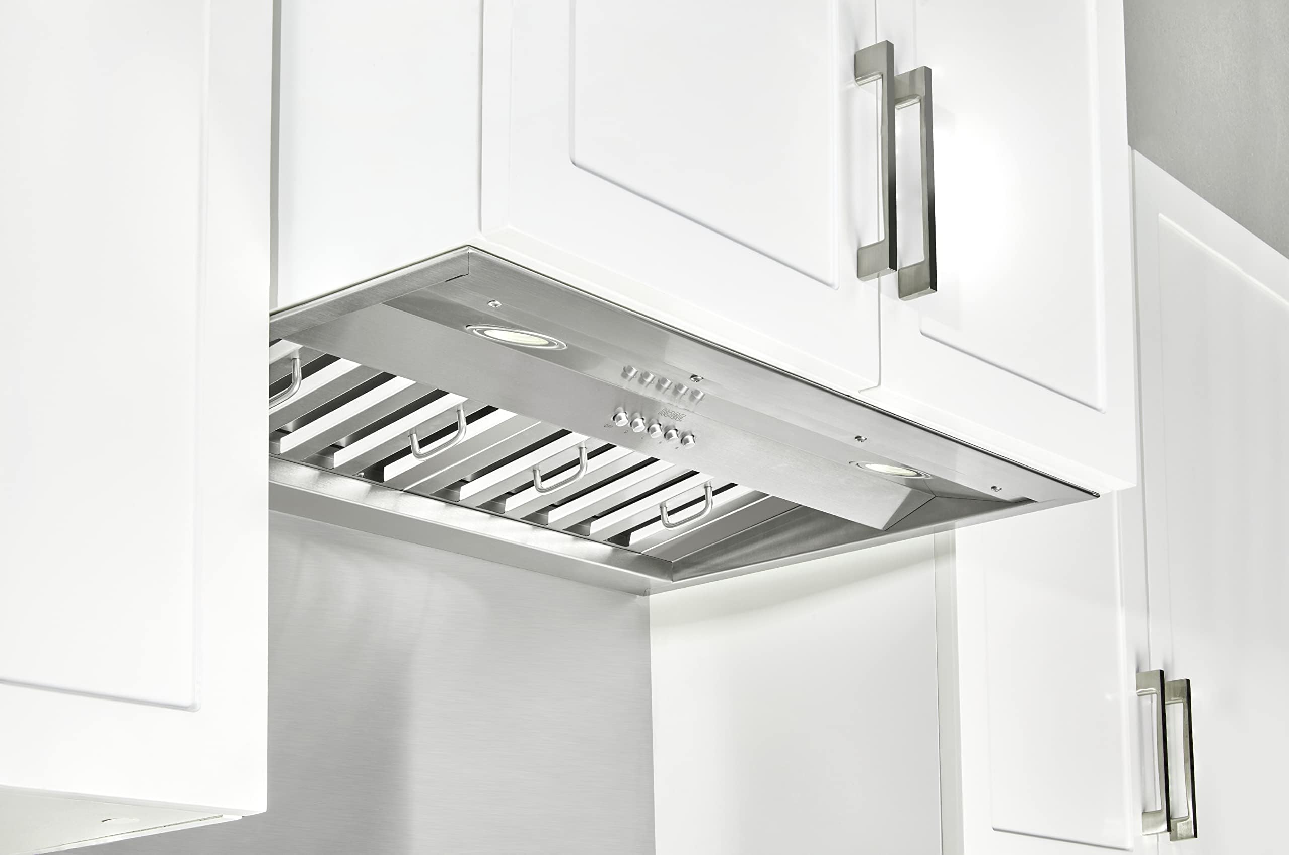 KOBE Range Hoods INX2630SQB-700-3 Insert Range Hood, 30-Inch, Stainless Steel