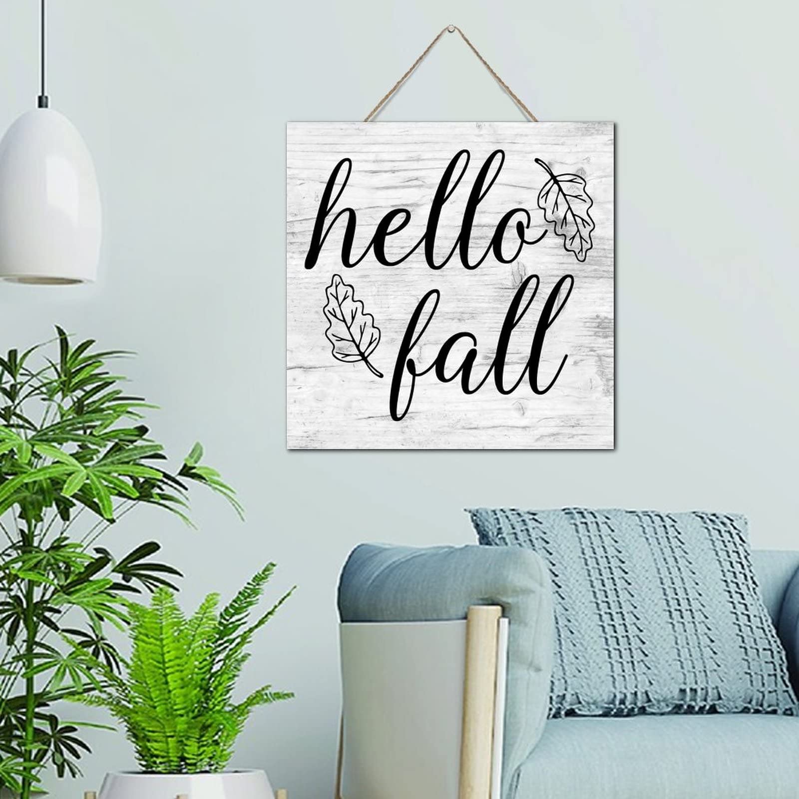 Plaque murale Hello Fall en bois, cadeau idéal pour crémaillère