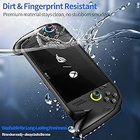 Vista 6 de Funda protectora con función atril para Rog Ally X/Rog Ally 2025 - Funda de TPU a prueba de golpes con soporte, antideslizante y anticolisión Negro