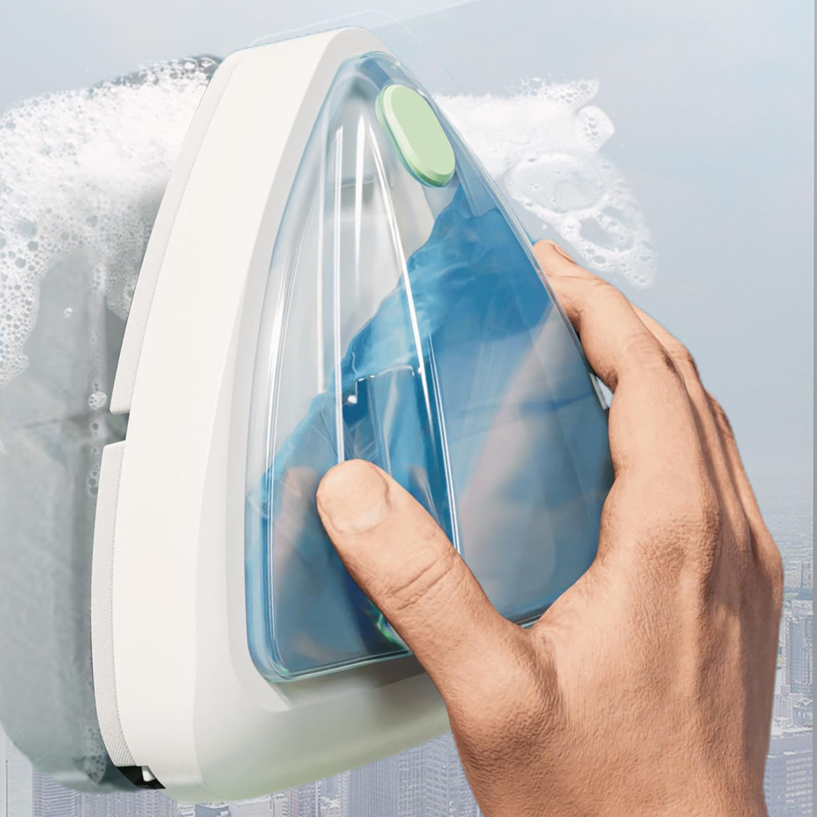 Limpiaparabrisas magnético, cepillo de limpieza de ventanas de | doble cara - Limpiaparabrisas magnético para el hogar, limpiador de ventanas exteriores de adsorción estable para el hogar
