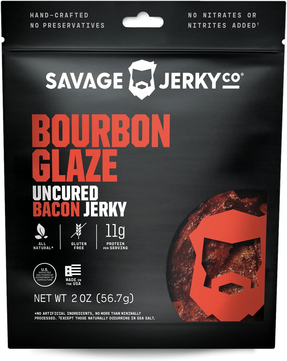 Und Bacon Jerky - Maple Cayenne & Bourbon Glaze