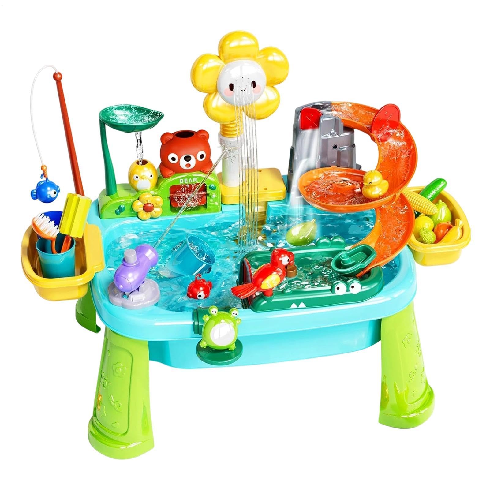 Generisch Wasser-Aktivitätstisch Abnehmbares elektrisches Poolspielzeug | Wassertisch-Küchenspiel-Spülbecken-Spielzeuge Für Mädchen Drinnen Garten Hof Terrasse Pool Kindergarten Vorschule